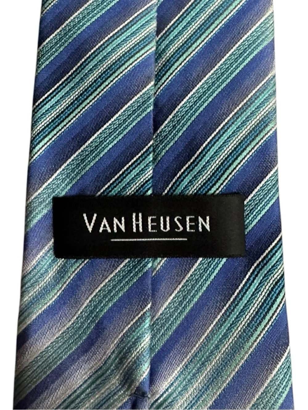 Van Heusen Silk Tie Handmade Quiet Luxury Career Professional Wedding Formal
